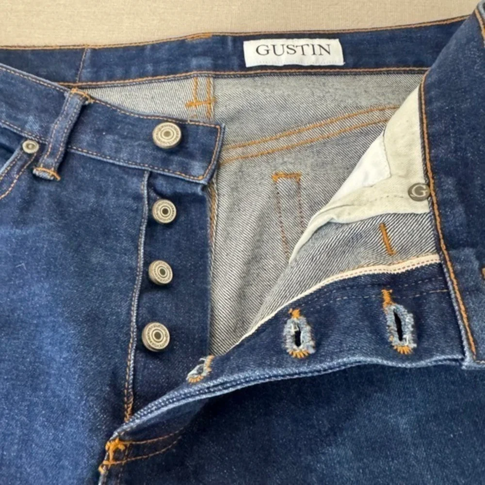 Gustin Selvedge‎ Straight Jeans Mens 33 Blue